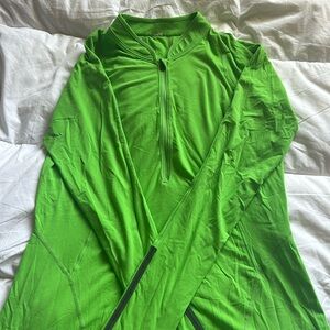 Green Lululemon quarter zip